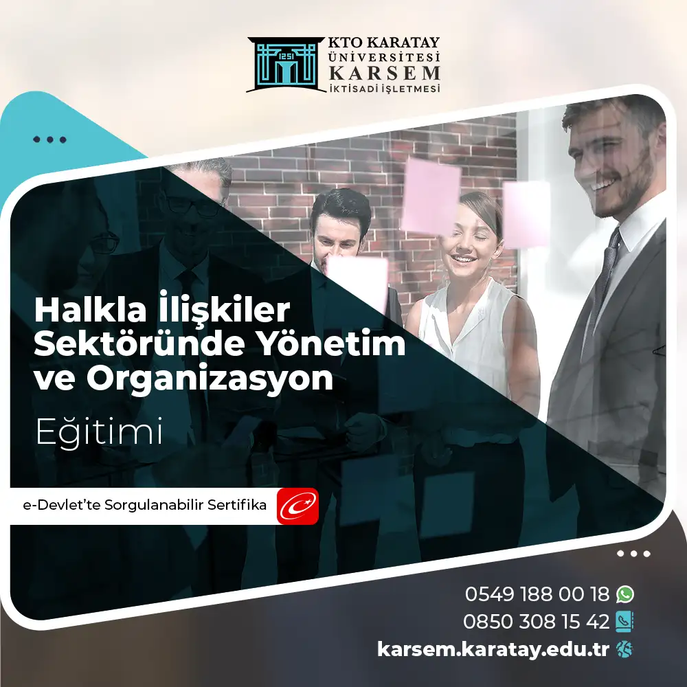 Halkla İlişkiler Sektöründe Yönetim ve Organizasyon Sertifika Programı