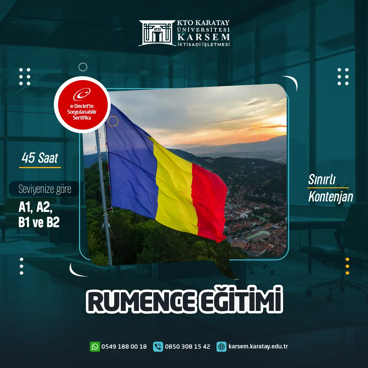 Rumence (4 Kur) Sertifika Programı (CANLI)