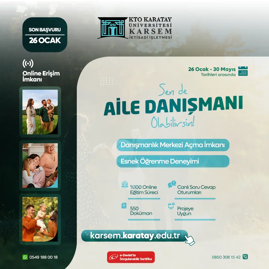 Aile Danışmanlığı Eğitimi Sertifika Programı