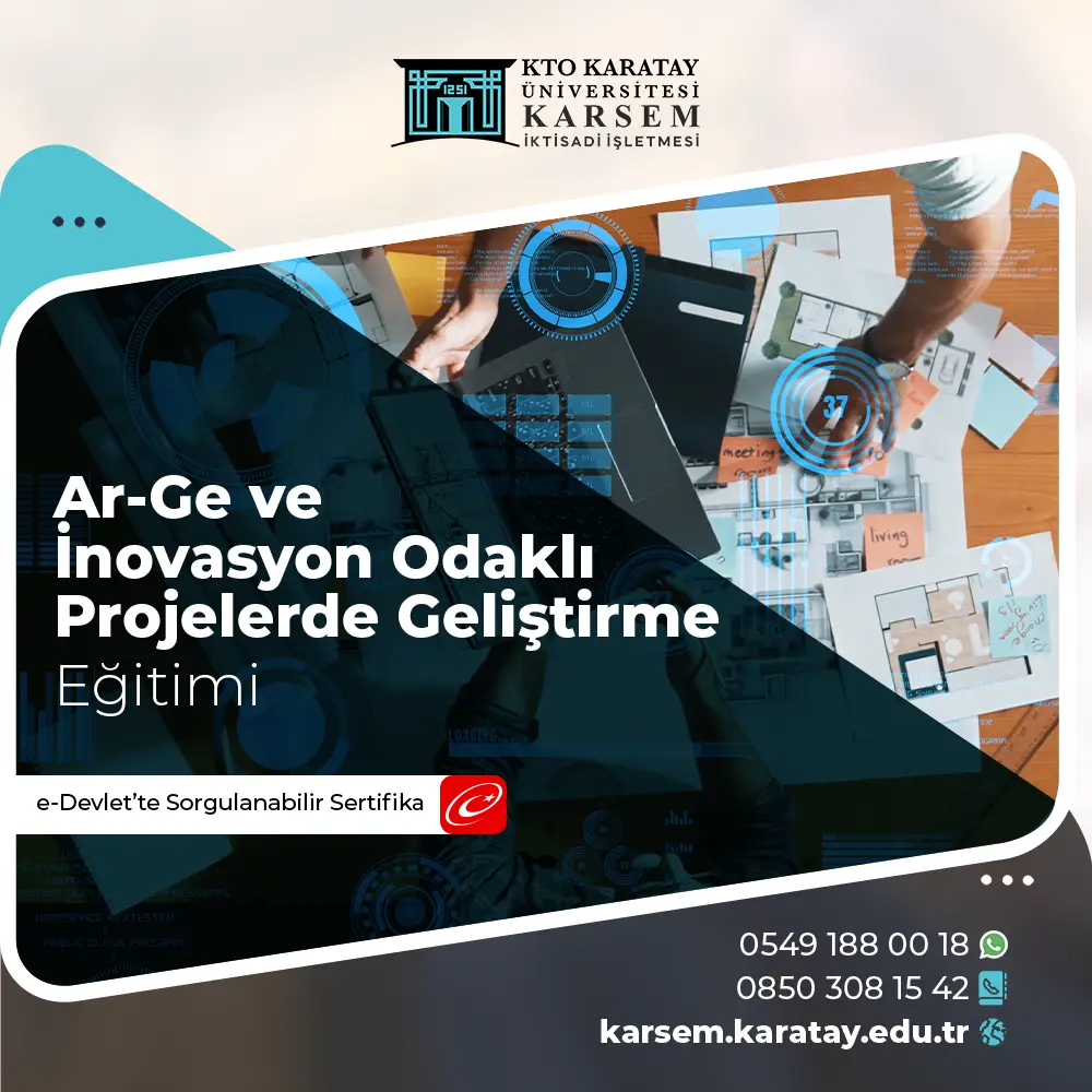 Ar-Ge Ve İnovasyon Odaklı Projelerde Geliştirme Eğitimi