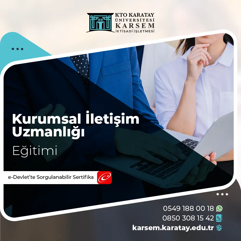 Kurumsal İletişim Uzmanlığı Eğitimi Sertifika Programı 