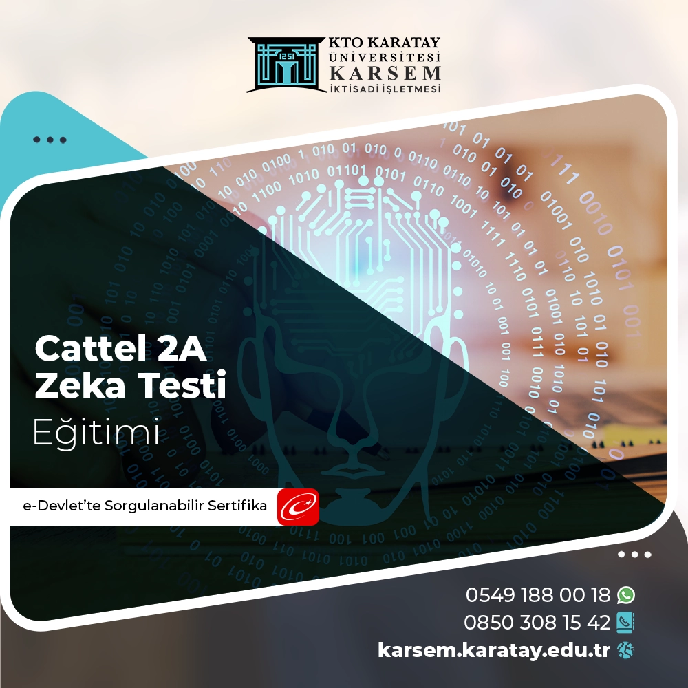 Cattel 2A Zeka Testi Sertifika Programı