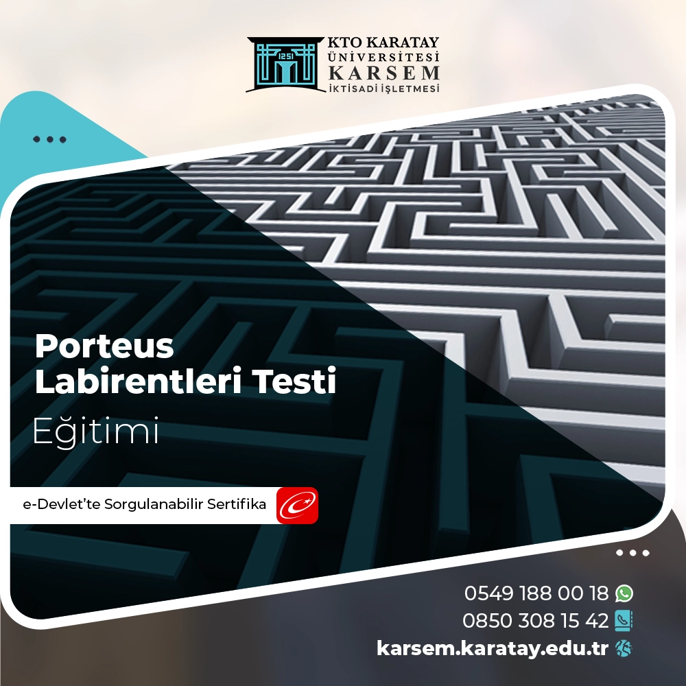 Porteus Labirentleri Testi Sertfika Programı