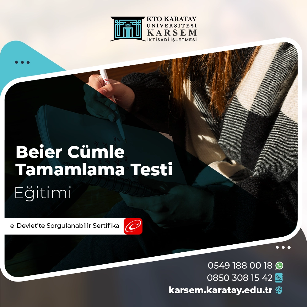 Beier Cümle Tamamlama Testi Sertifika Programı