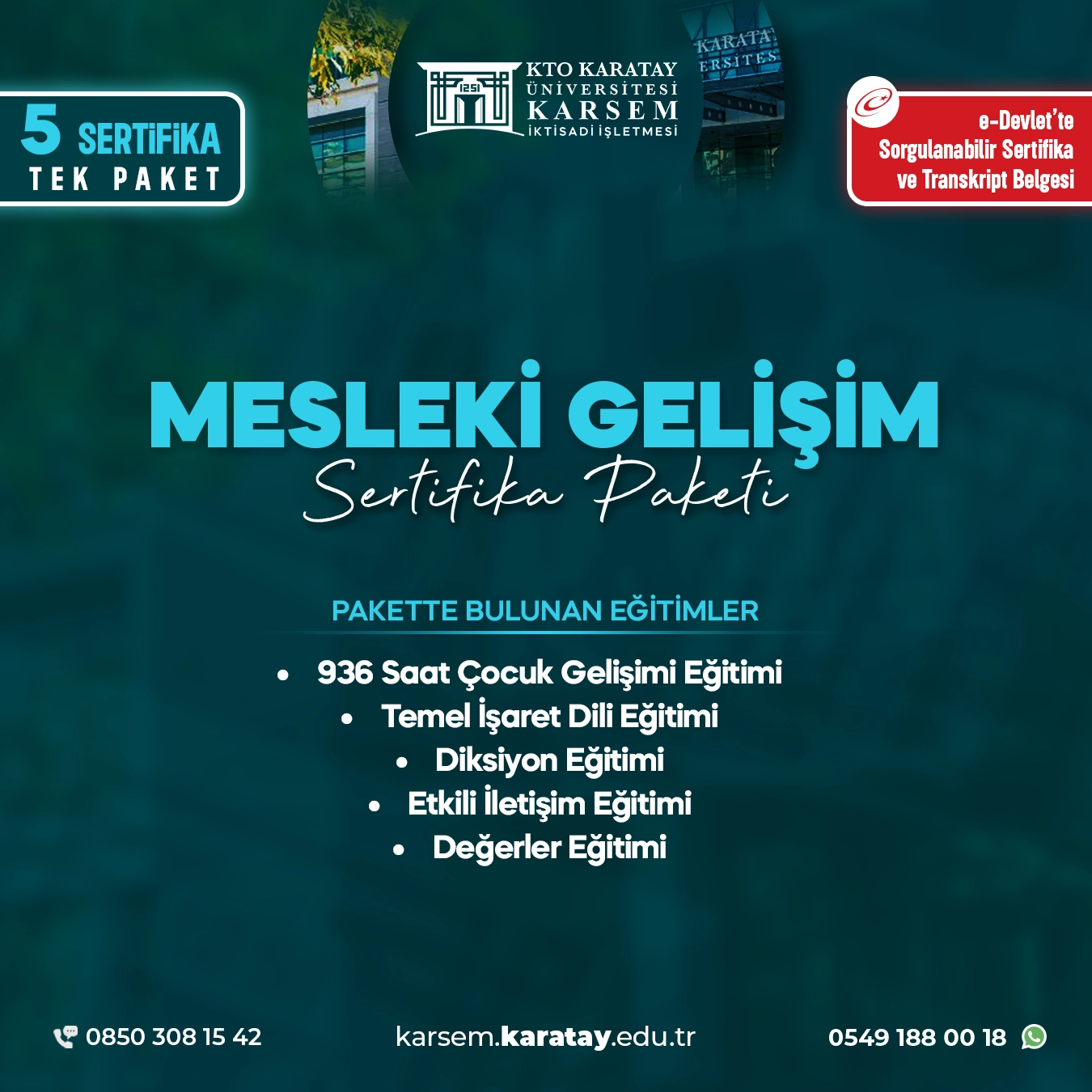  Mesleki Gelişim Eğitim Paketi