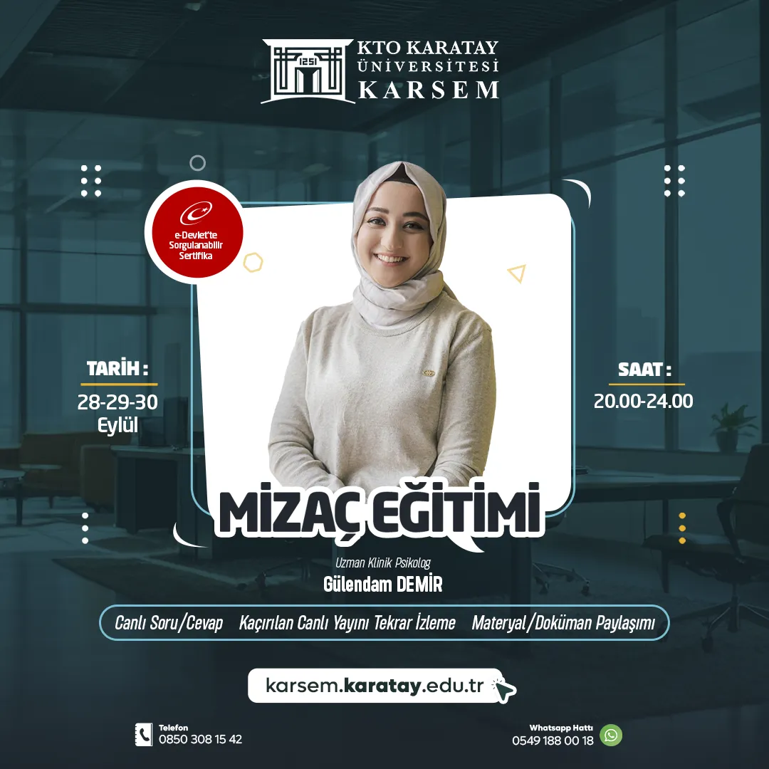 Mizaç Eğitimi (Canlı) 