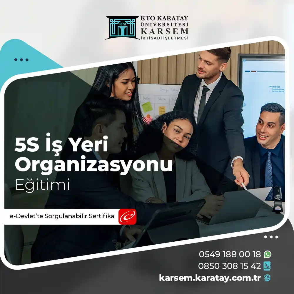 5S İş Yeri Organizasyonu Eğitimi Sertifika Programı