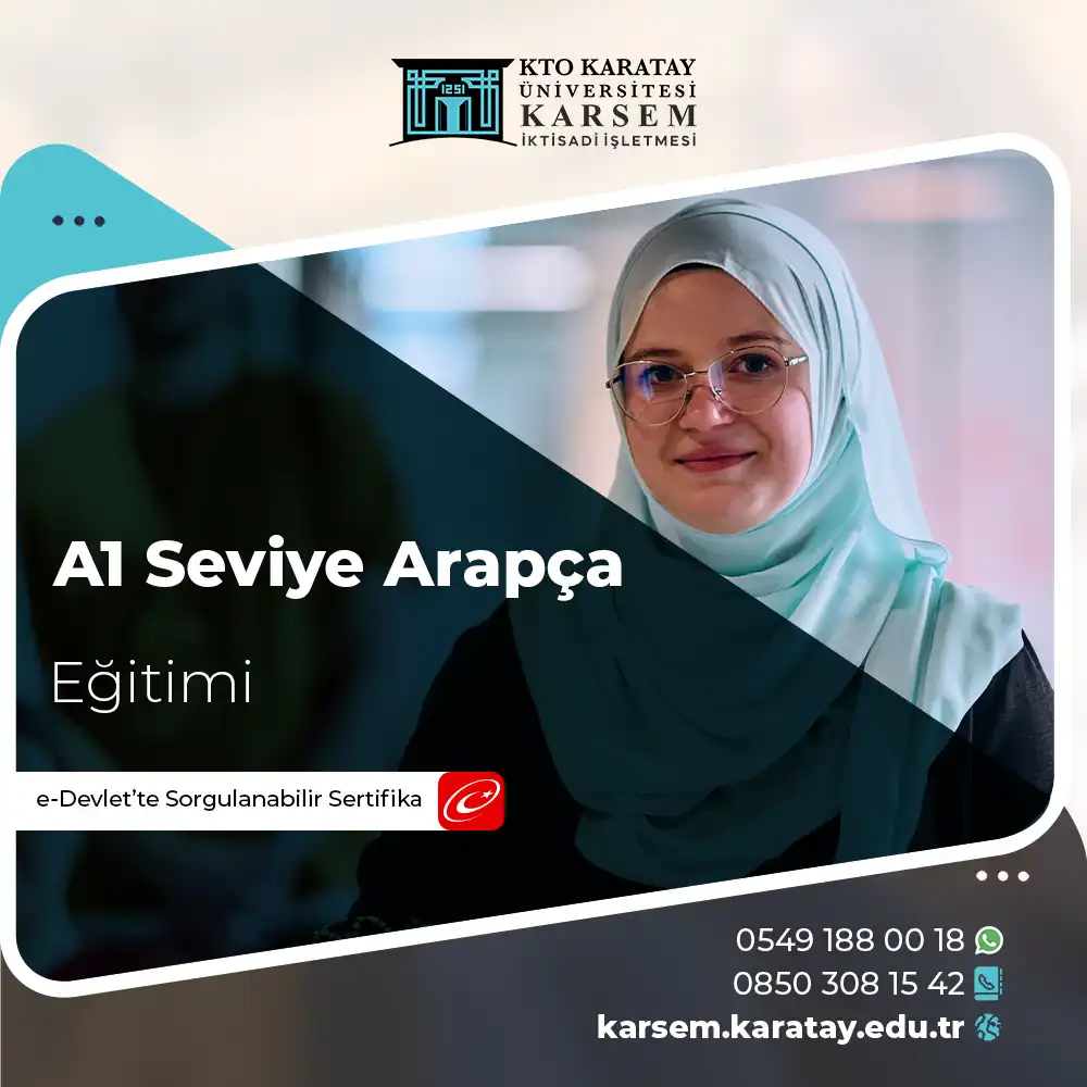 A1 Seviye Arapça Eğitimi Sertifika Programı
