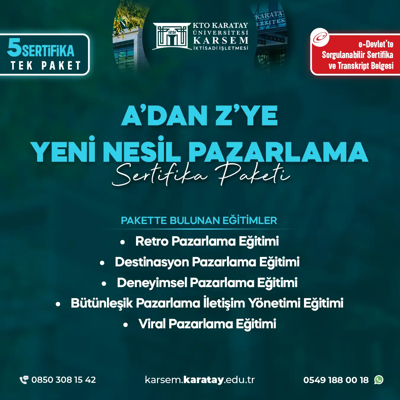 A'dan Z'ye Yeni Nesil Pazarlama Sertifika Paket Programı