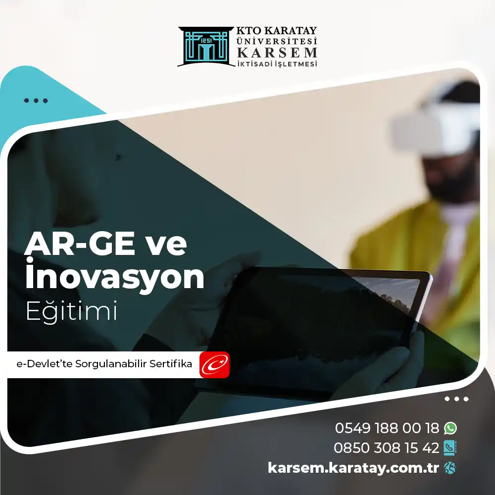 Ar-Ge ve İnovasyon Odaklı Proje Yazımı Sertifika Programı