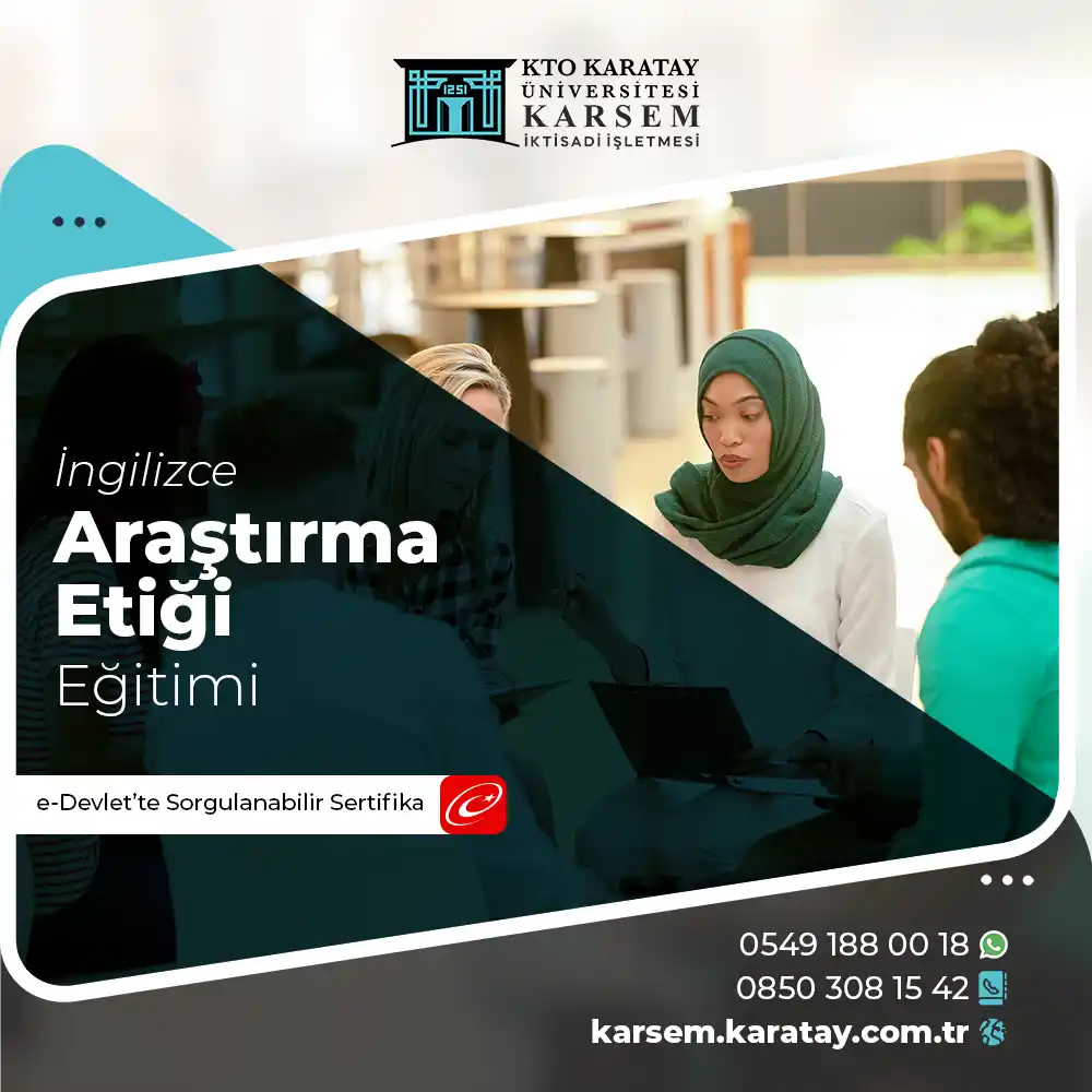 Araştırma Etiği Eğitimi Sertifika Programı - İngilizce