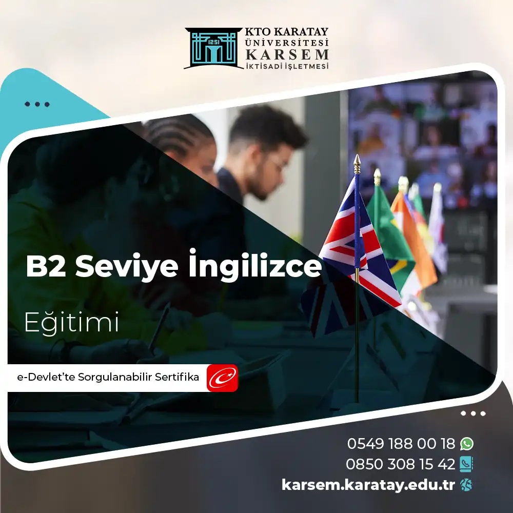 B2 Seviye İngilizce Eğitimi Sertifika Programı