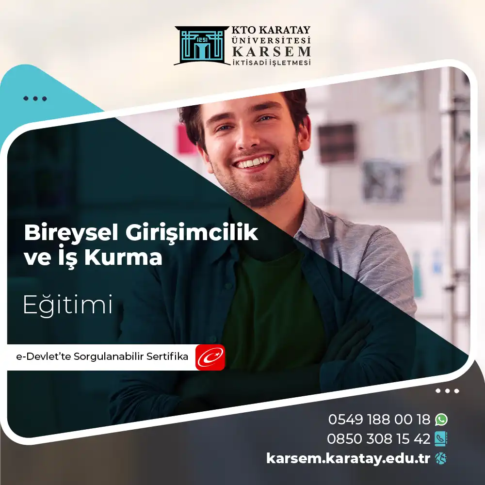 Bireysel Girişimcilik ve İş Kurma Eğitimi Sertifika Programı