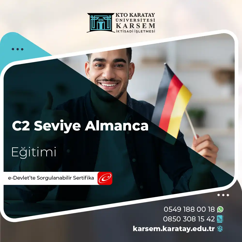 C2 Seviye Almanca Eğitimi Sertifika Programı