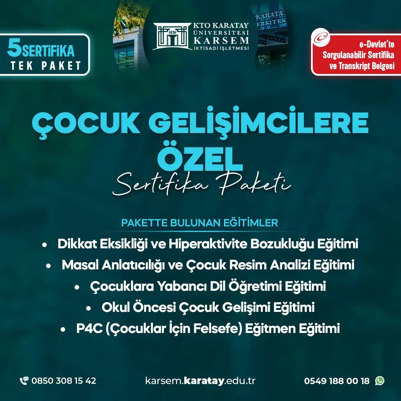 Çocuk Gelişimcilere Özel Sertifika Paket Programı 2026