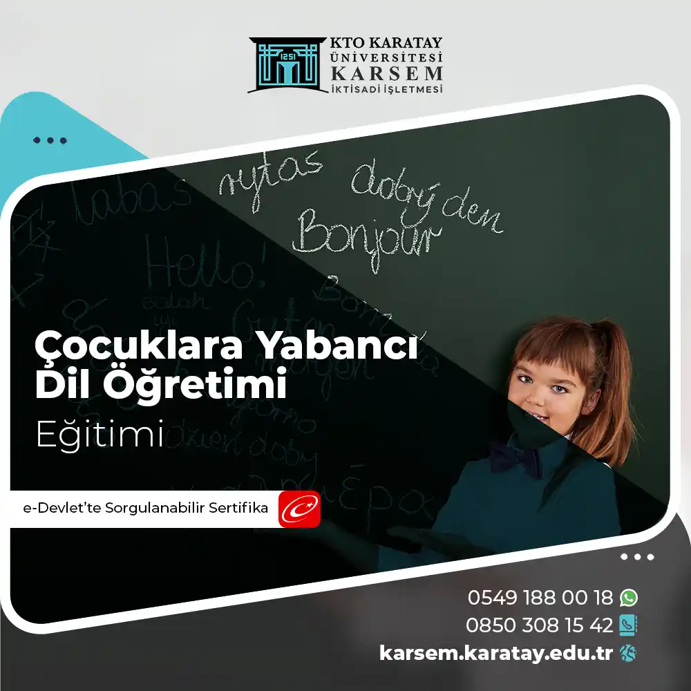 Çocuklara Yabancı Dil Öğretimi Eğitimi Sertifika Programı