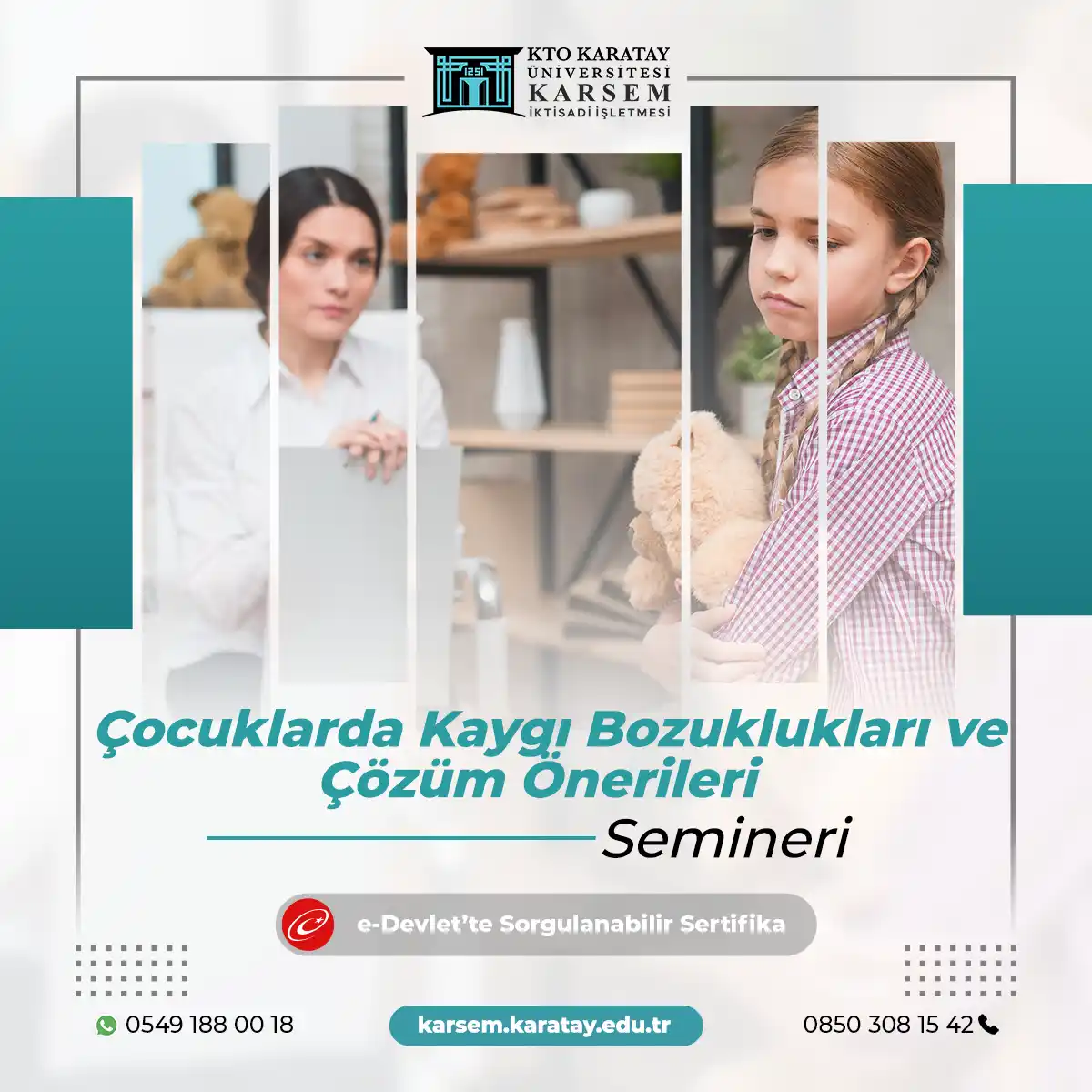 Çocuklarda Kaygı Bozuklukları ve Çözüm Önerileri Semineri