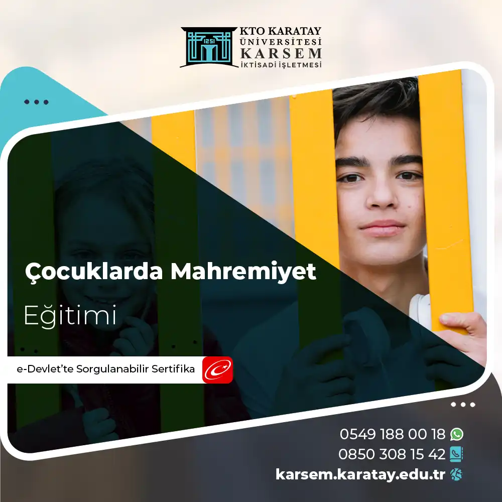 Çocuklarda Mahremiyet Eğitimi Sertifika Programı