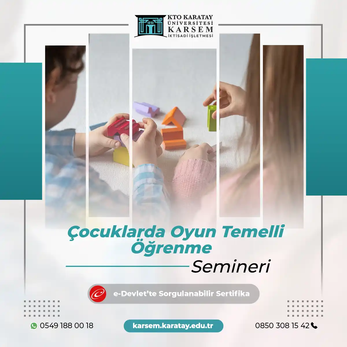 Çocuklarda Oyun Temelli Öğrenme Semineri
