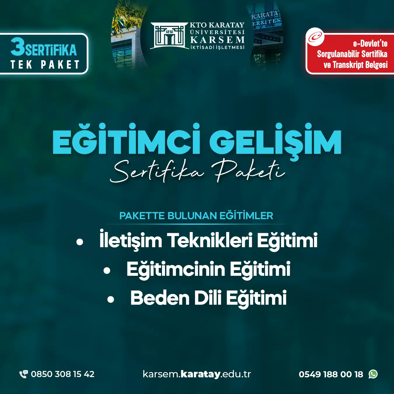 Eğitimci Gelişim Sertifika Paket Programı