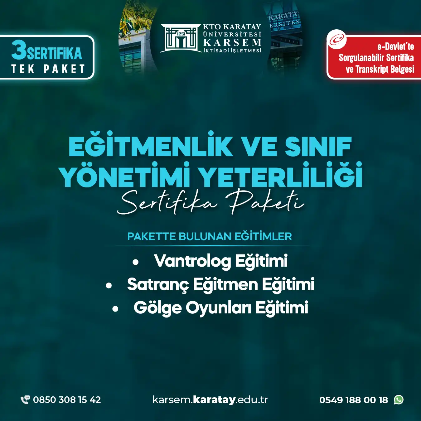 Eğitmenlik Ve Sınıf Yönetimi Yeterliliği Sertifika Paket Programı