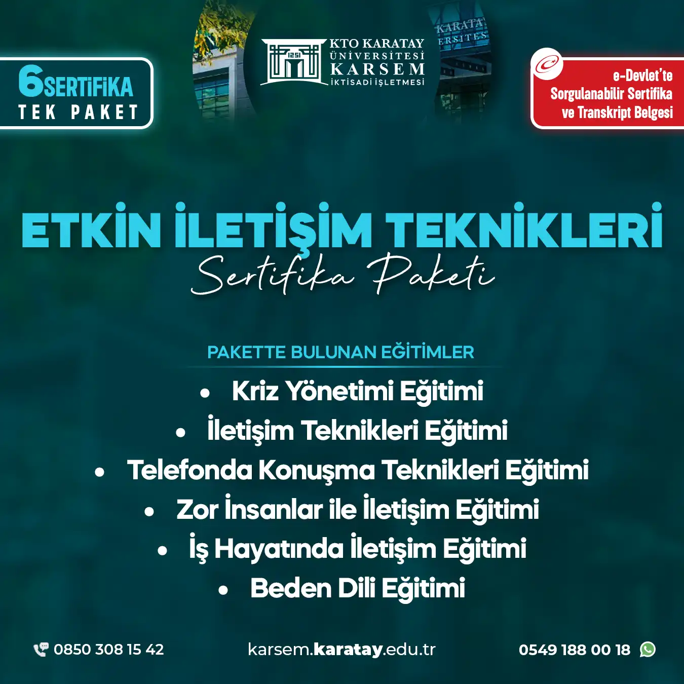Etkin İletişim Teknikleri Sertifika Paket Programı