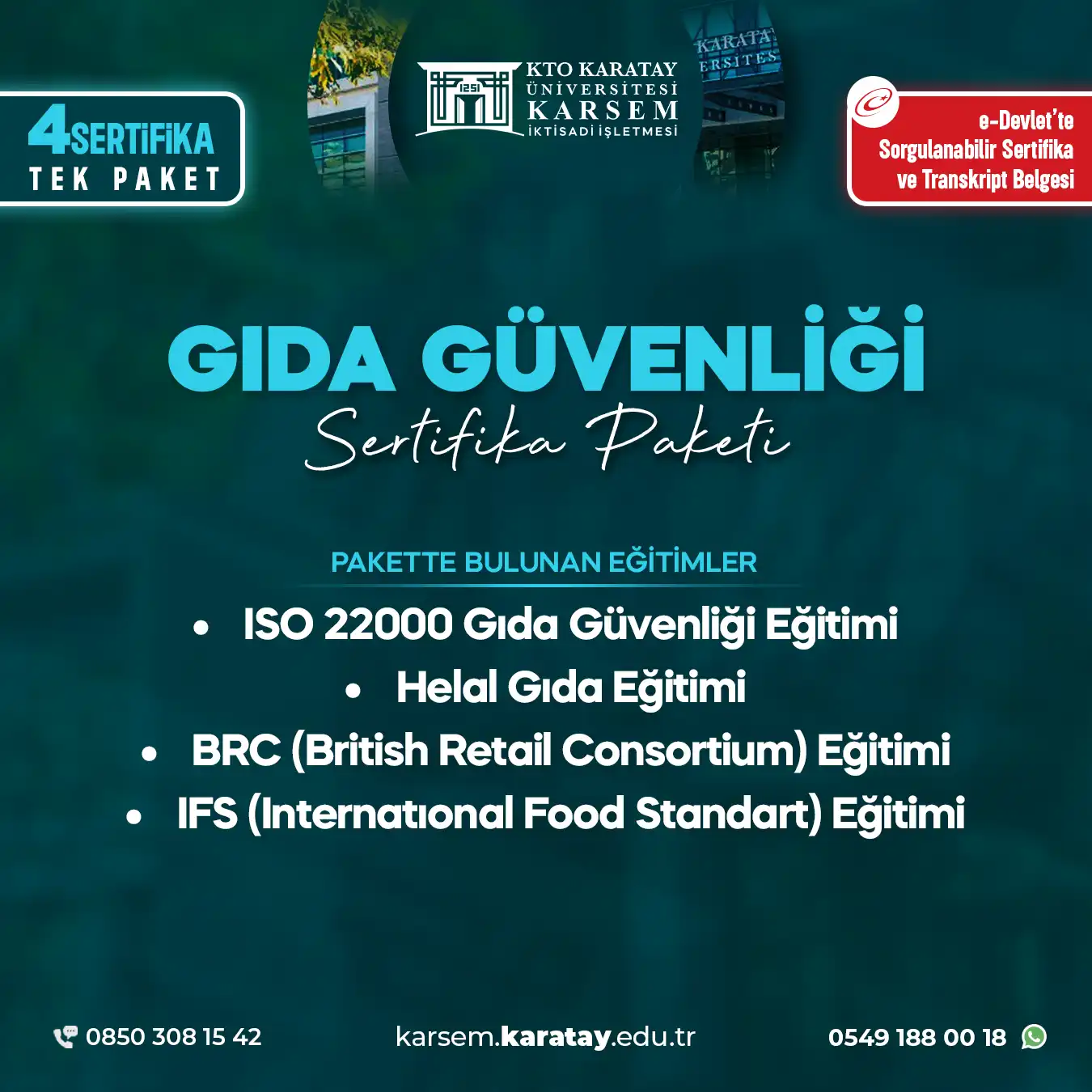 Gıda Güvenliği Sertifika Paket Programı