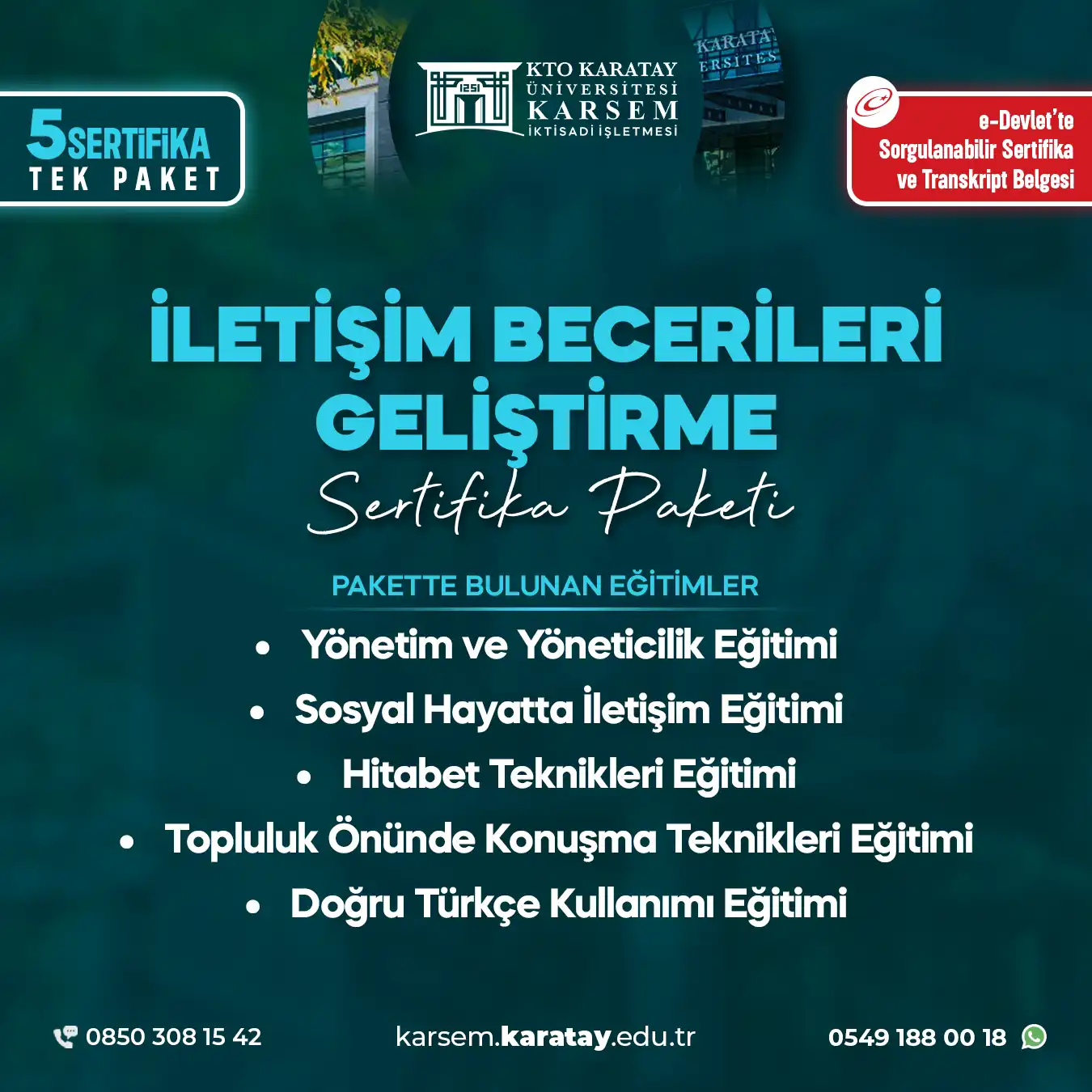İletişim Becerileri Geliştirme Sertifika Paket Programı