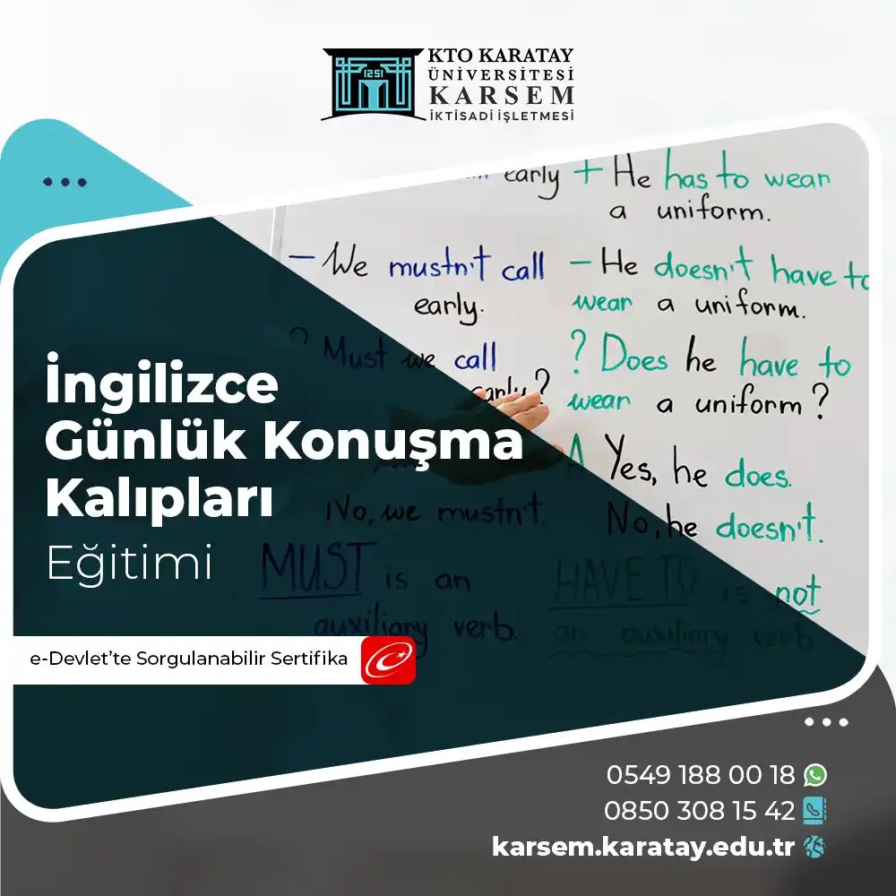 İngilizce Günlük Konuşma Kalıpları Eğitimi Sertifika Programı