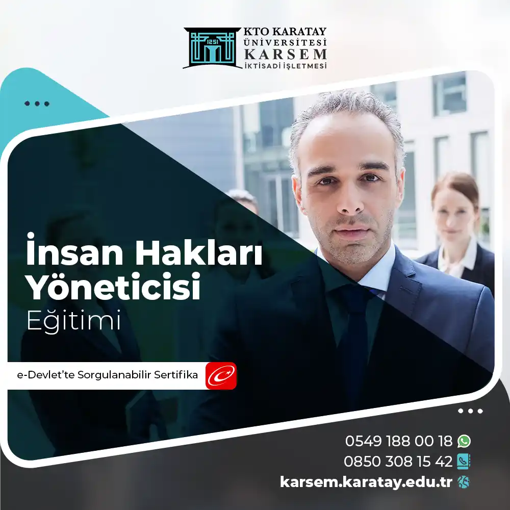 İnsan Hakları Yöneticisi Eğitimi Sertifika Programı