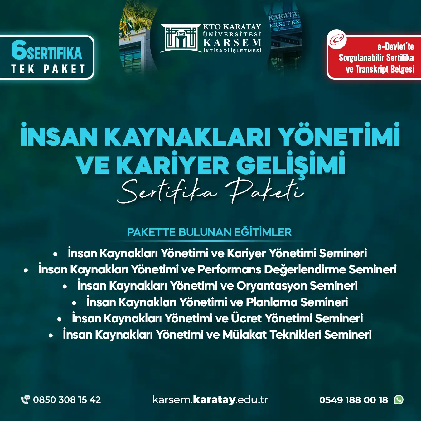 İnsan Kaynakları Yönetimi Ve Kariyer Gelişimi Sertifika Paket Programı