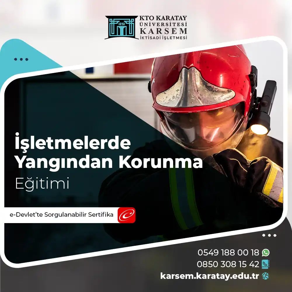 İşletmelerde Temel Yangından Korunma Sertifika Programı