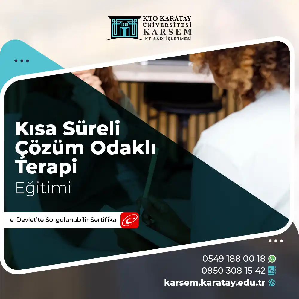 Kısa Süreli Çözüm Odaklı Terapi Eğitimi Sertifikası