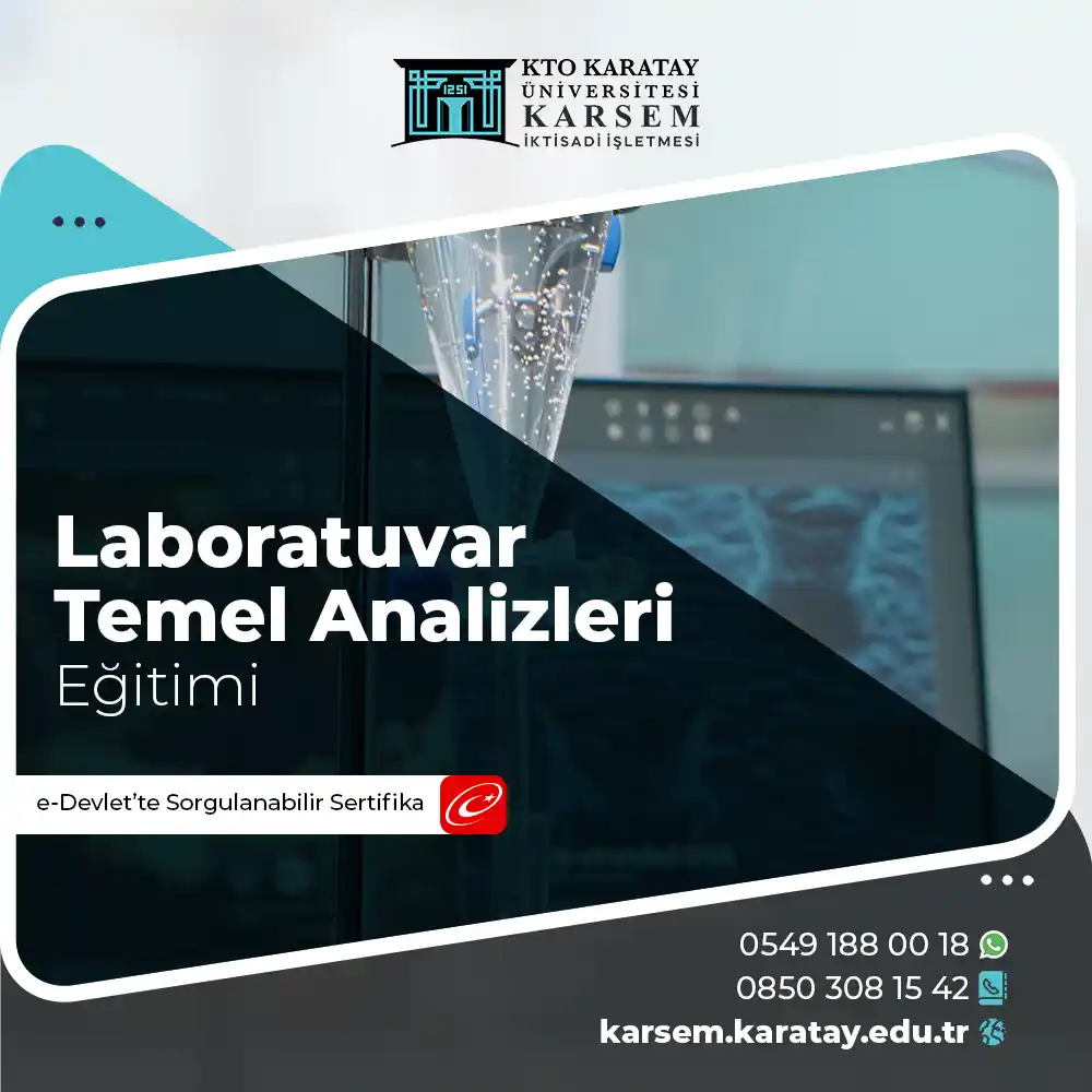 Laboratuvar Temel Analizleri Eğitimi Sertifika Programı