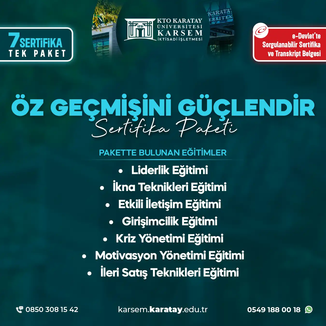 Özgeçmişini Güçlendir Sertifika Paket Programı