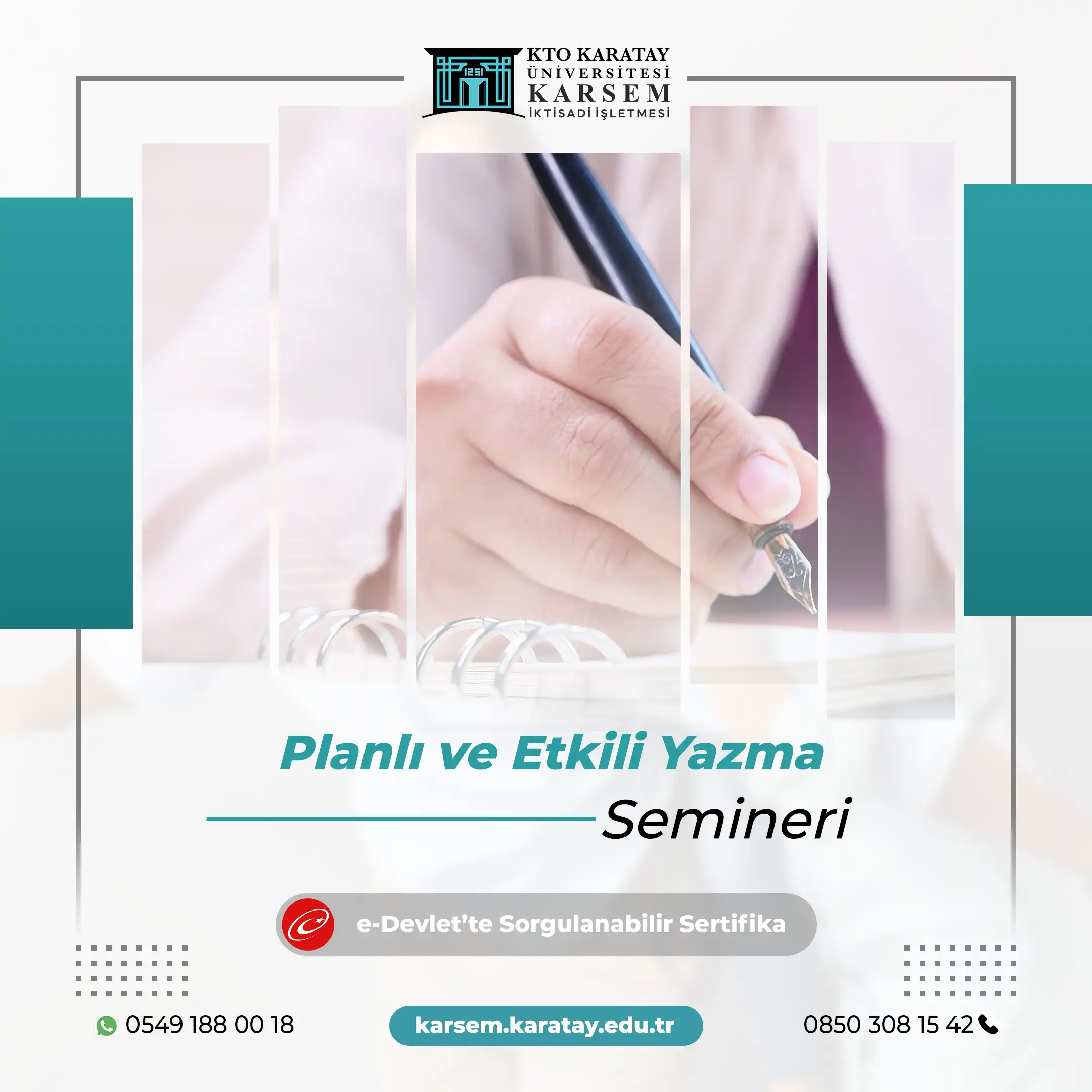 Planlı ve Etkili Yazma Semineri