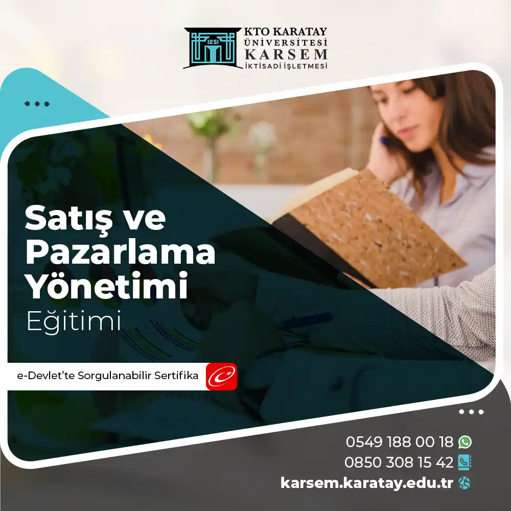 Satış ve Pazarlama Yönetimi Eğitimi Sertifika Programı