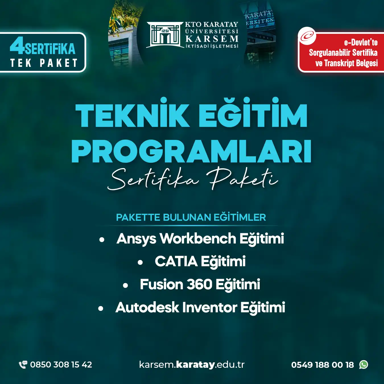 Teknik Eğitim Programları Sertifika Paket Programı