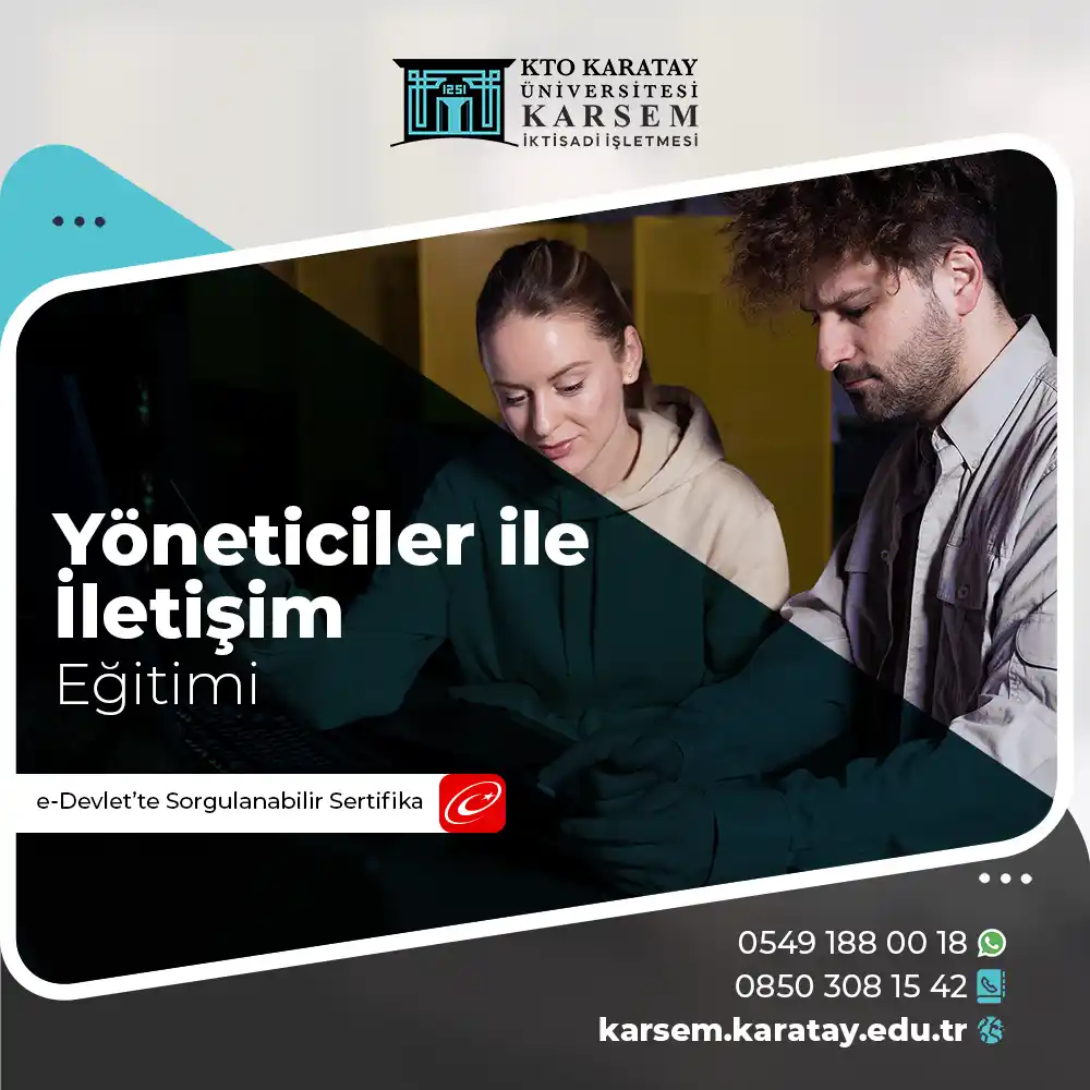 Yöneticiler ile İletişim Eğitimi Sertifika Programı