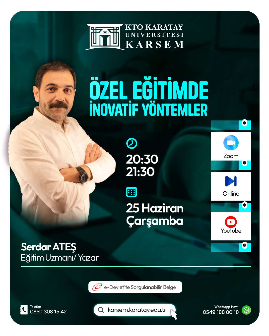 Özel Eğitimde İnovatif Yöntemler Ücretsiz Seminer Programı